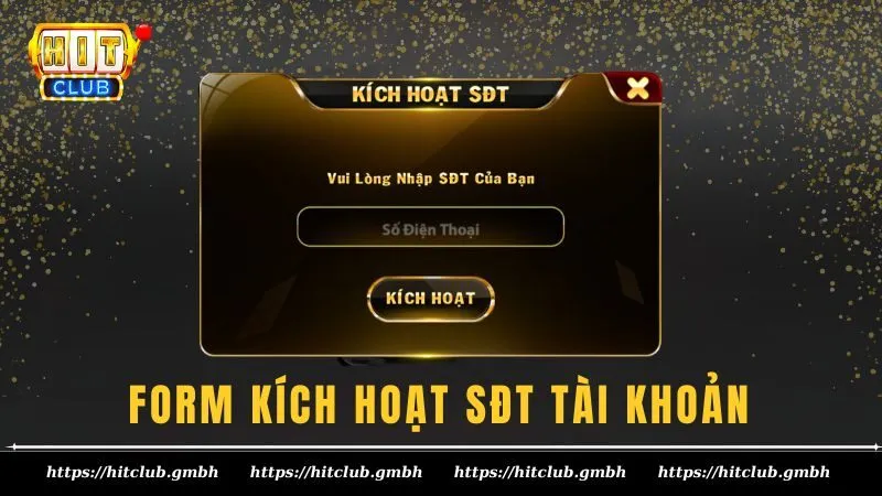 Biểu mẫu kích hoạt tài khoản bằng SĐT Biểu mẫu kích hoạt tài khoản bằng SĐT